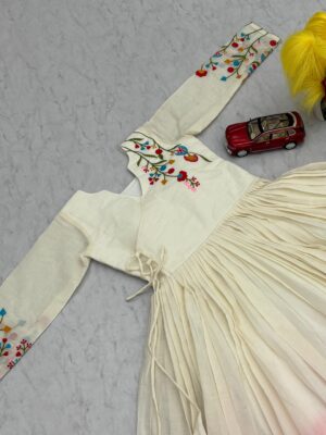 Elegant Charm Embroidered Cotton Frock
