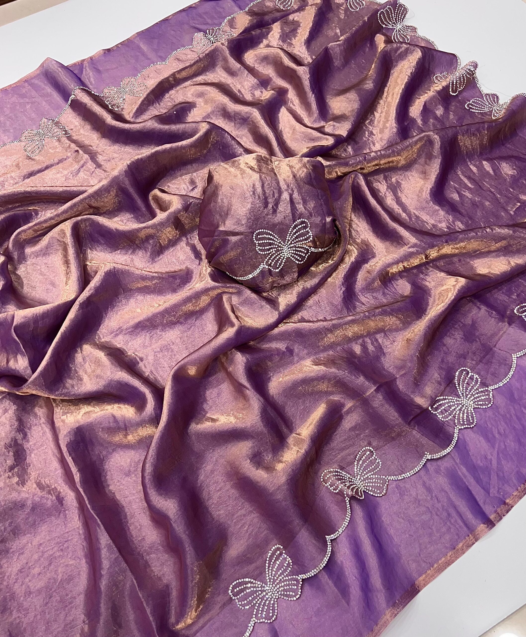 Divine Grace Space Silk Saree - Image 9