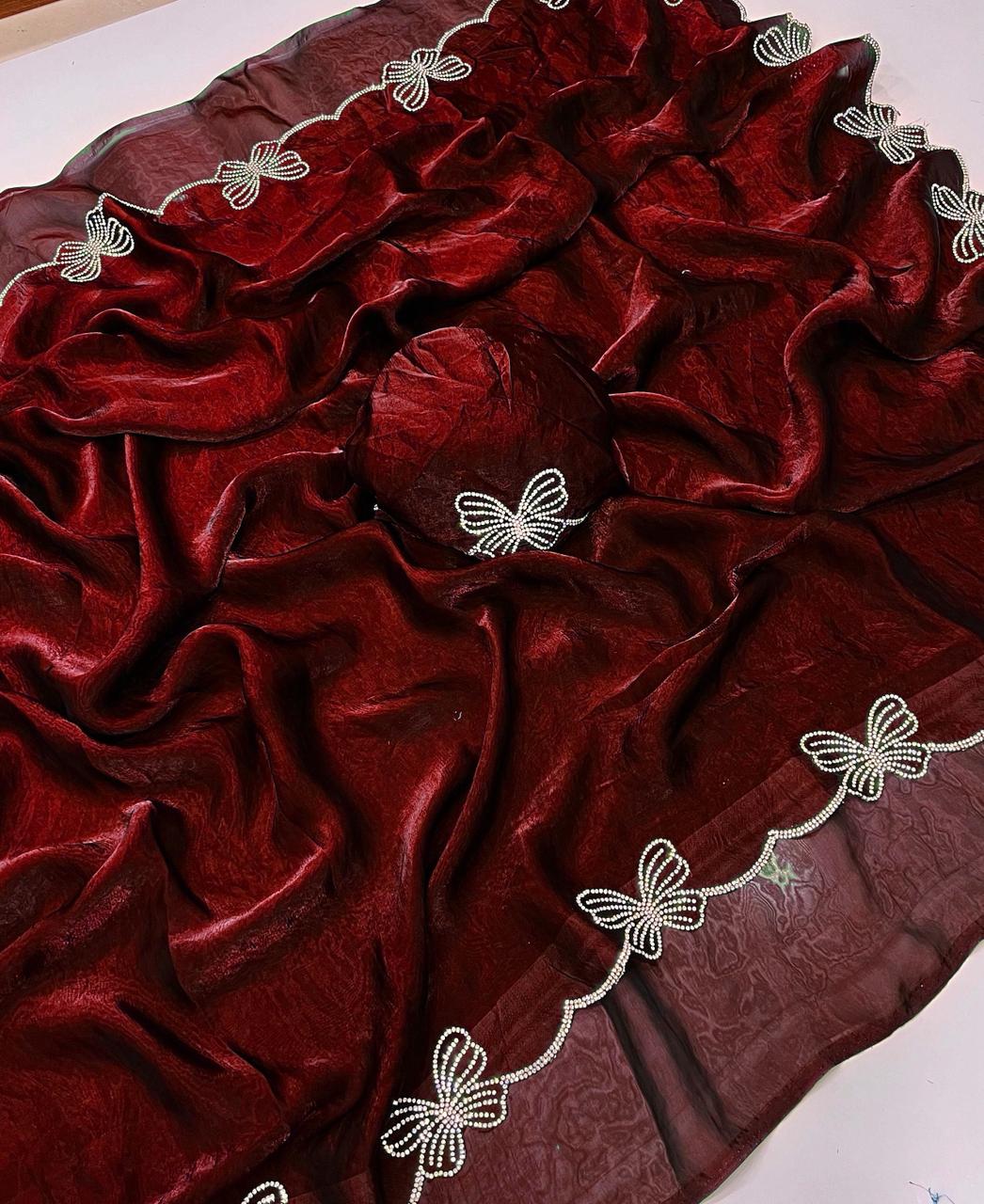 Divine Grace Space Silk Saree - Image 7