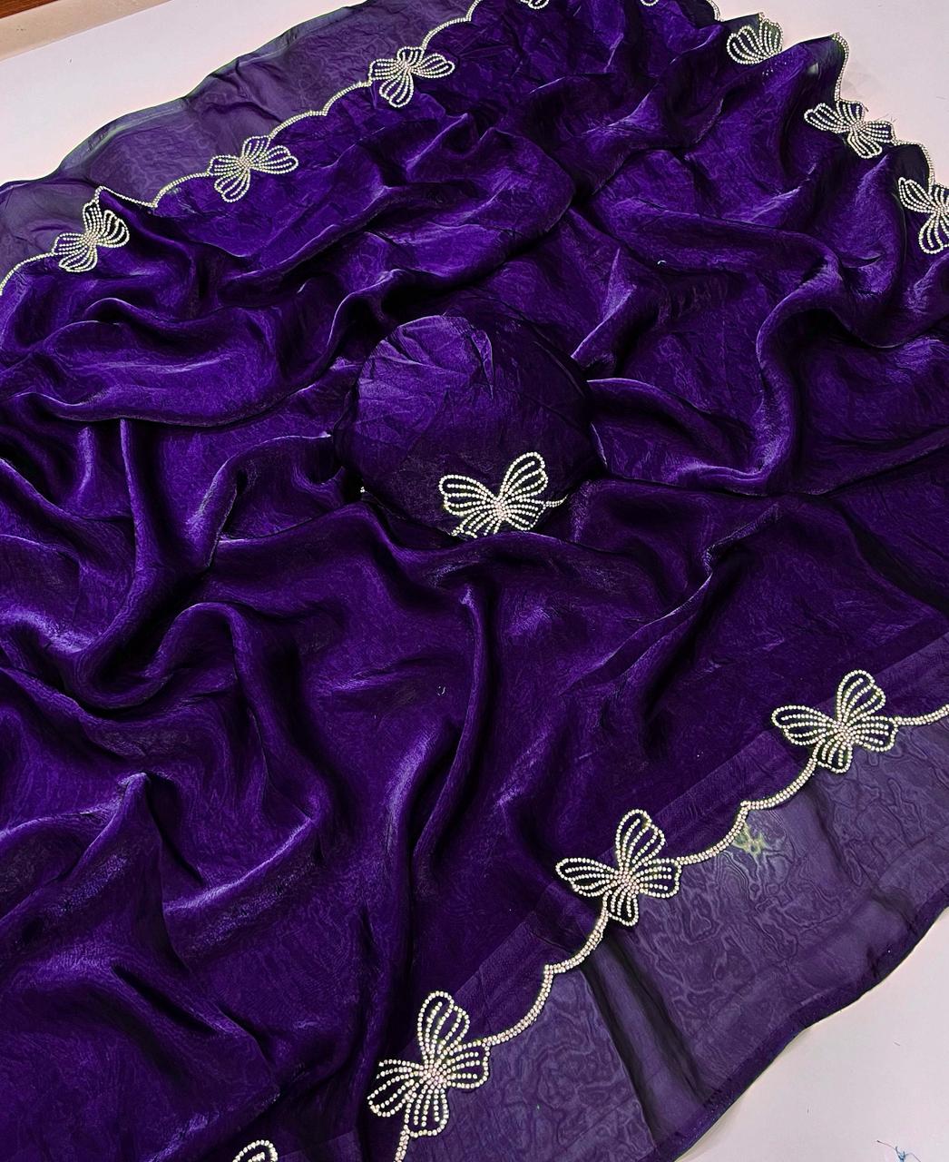 Divine Grace Space Silk Saree - Image 2